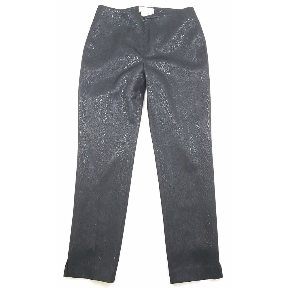 Doncaster animal print embossed trousers